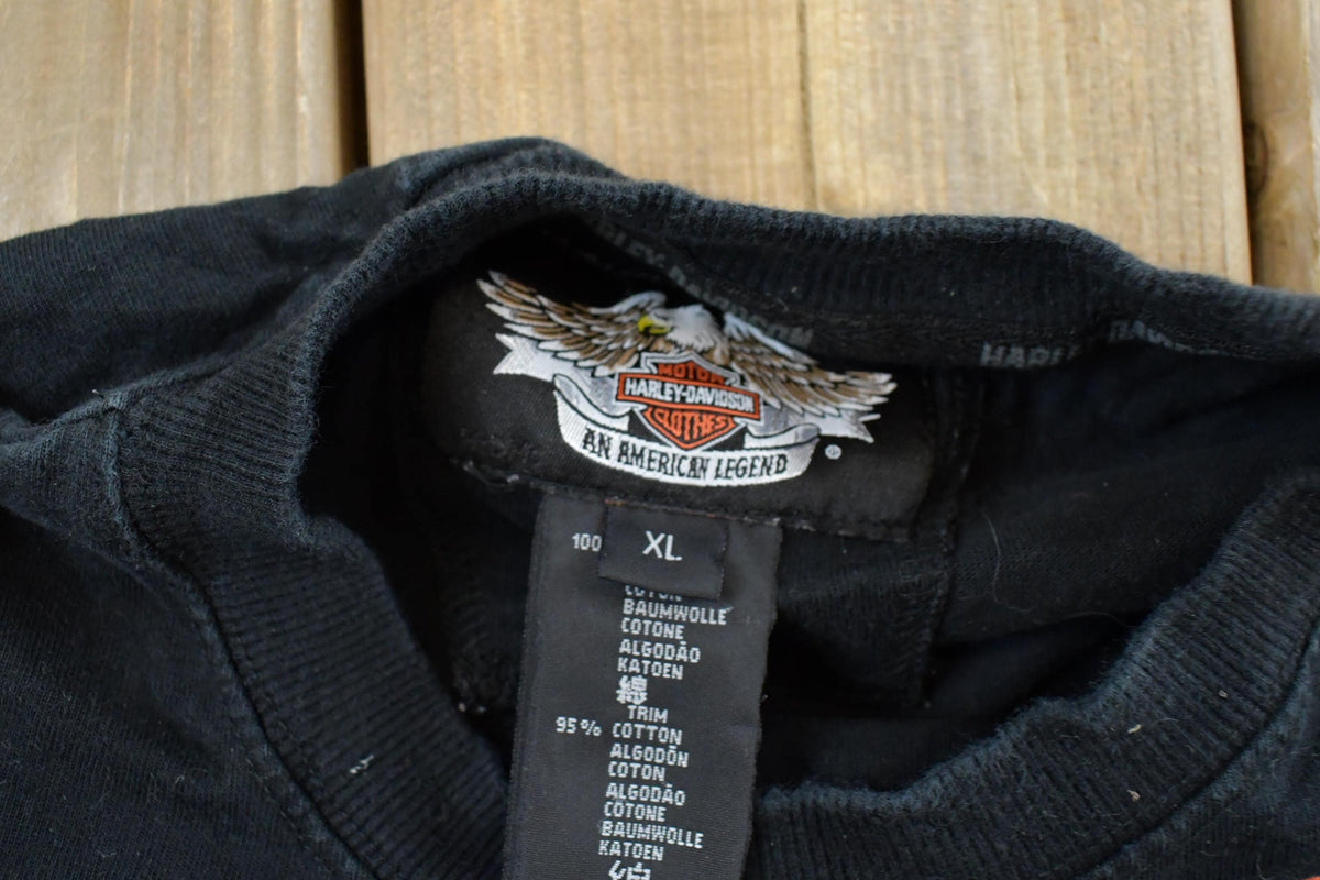 Vintage 2000s Harley Davidson Motorcycles Biker Long Sleeve T-Shirt Men's XL / Vintage Tee / Streetwear / Embroidered