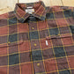 Vintage 2000s Carhartt Plaid Button Up Flannel Shirt Men's L