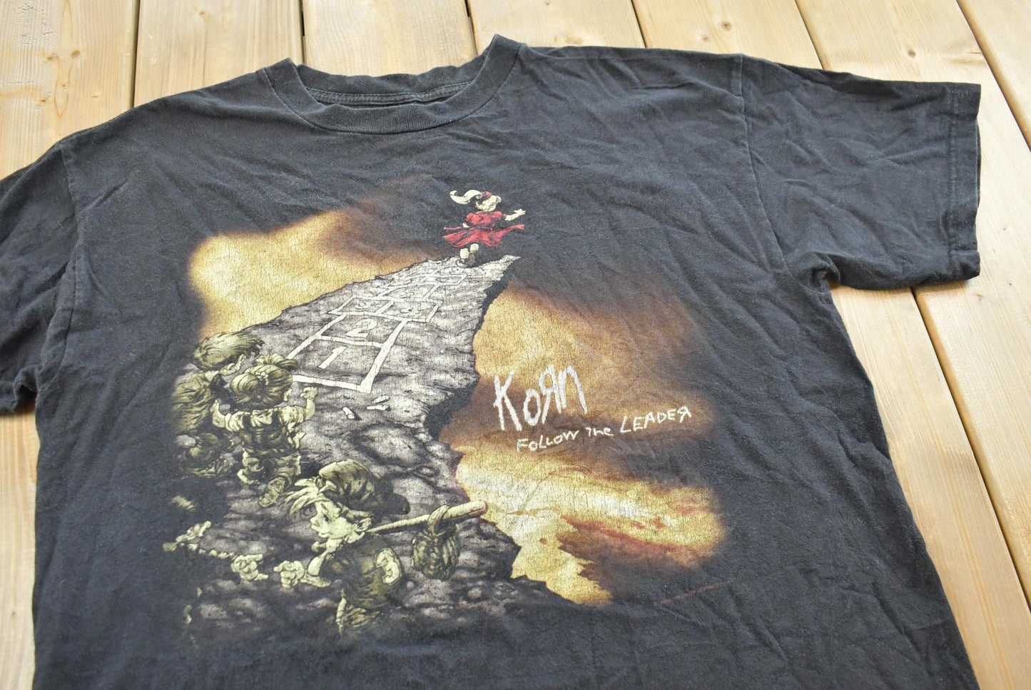Vintage 1998 Giant Korn Follow the Leader Graphic Band T-Shirt Men's XL Men's Large