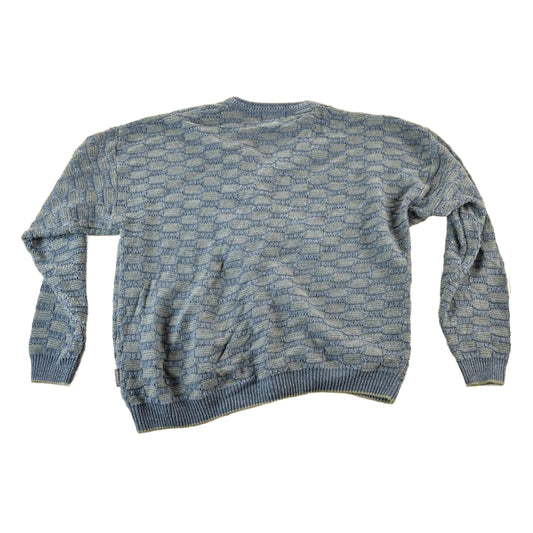 Vintage 1990s Jantzen Knit Abstract Pattern Cardigan Sweater Mens XL