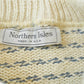 Vintage 1990s Northern Isles Hand Embroidered 3D Knit Abstract Pattern Crewneck Sweater Mens M