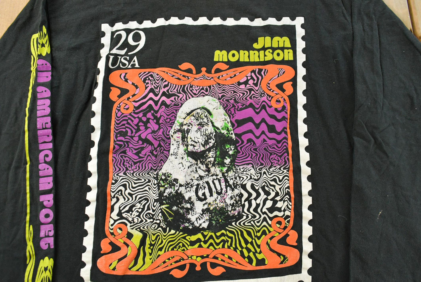 Vintage 1990s The Doors Jim Morrison Long Sleeve Graphic Band T-Shirt Men's XL