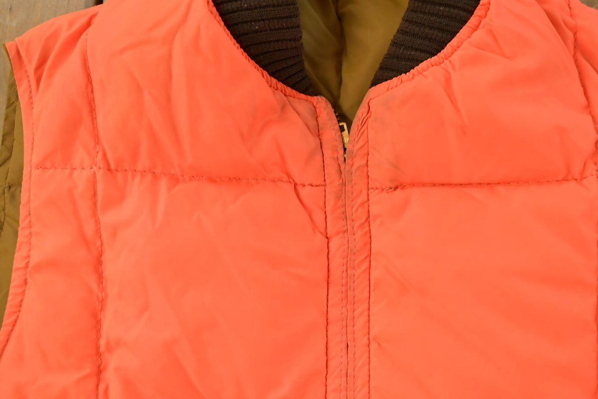 Vintage 1980s Redhead Goose Down Ski Puffer Vest Jacket Men's Large