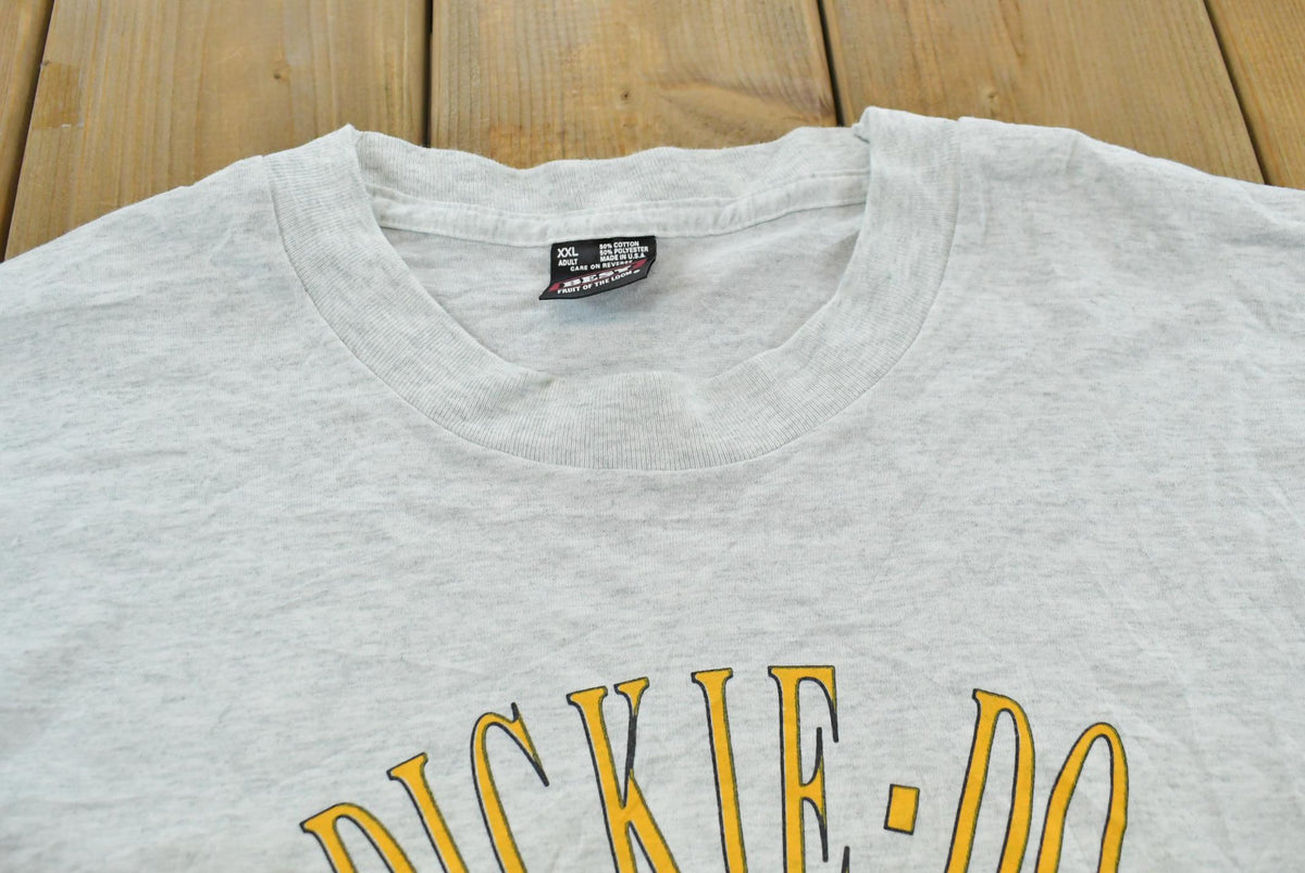 Vintage 1990s Dickie-Do Award My Tummy Sticks Out Further Than My Dickie-Do Funny Souvenir T-Shirt Men's 2XL