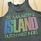 Vintage 1990s St Maarten Island Dutch West Indies Tank Top T-Shirt Men's M