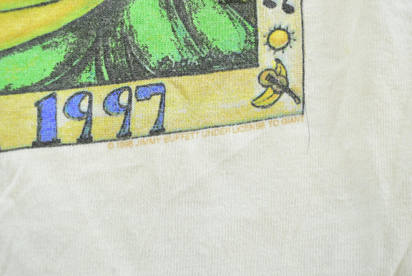 Vintage 1997 Giant Jimmy Buffett Banana Wind Tour T-Shirt Size M Men's Medium