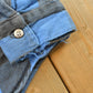 Vintage 1990s Blue Buffalo Check Plaid Flannel Button Up Shirt Men's M