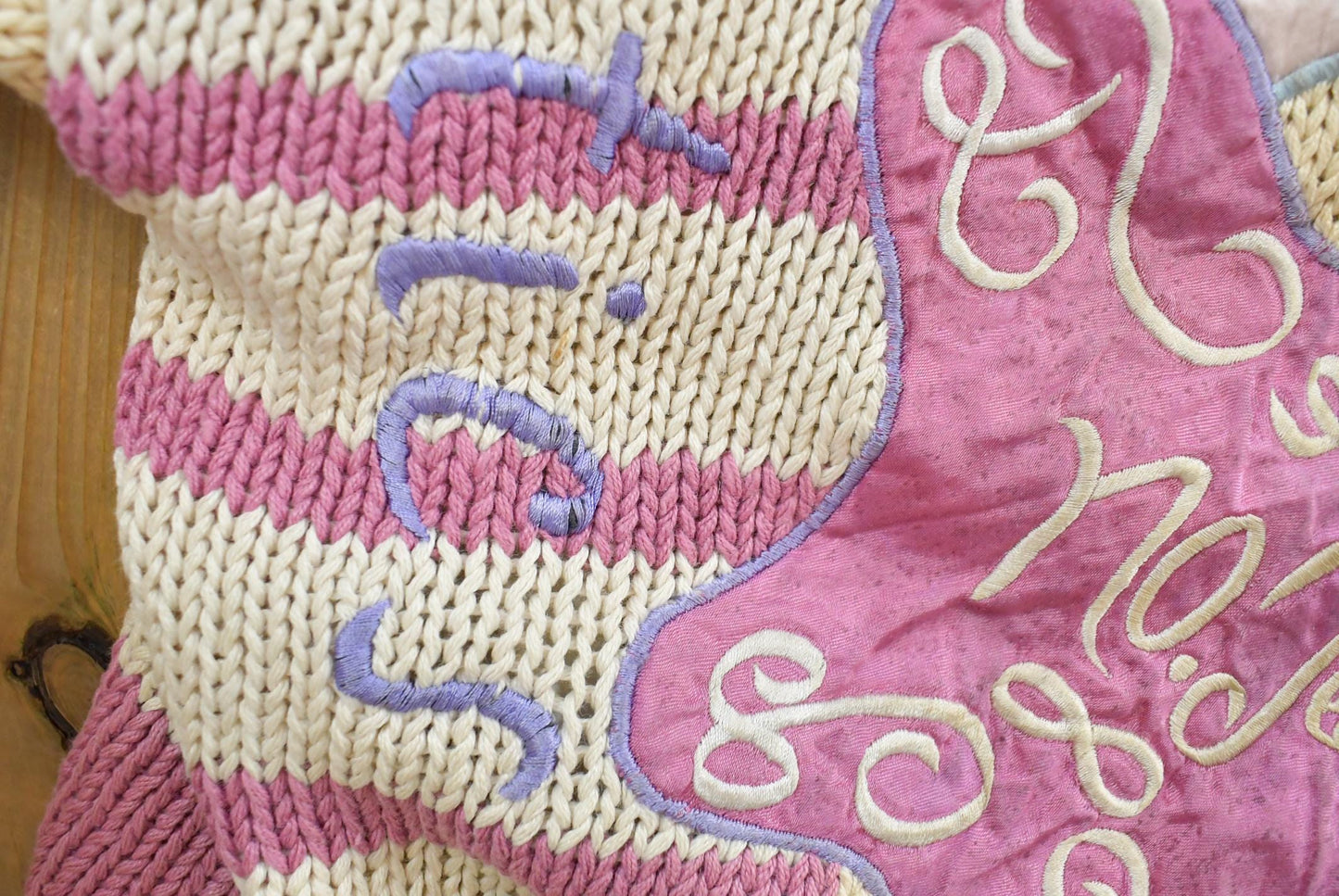 Vintage 1980s Absolutely No Jeans Funky Abstract Embroidered Knit Cardigan Sweater Women's 2XL / 80s Streetwear