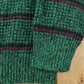 Vintage 1990s American Eagle Wool Knit Striped Crewneck Sweater Men's M