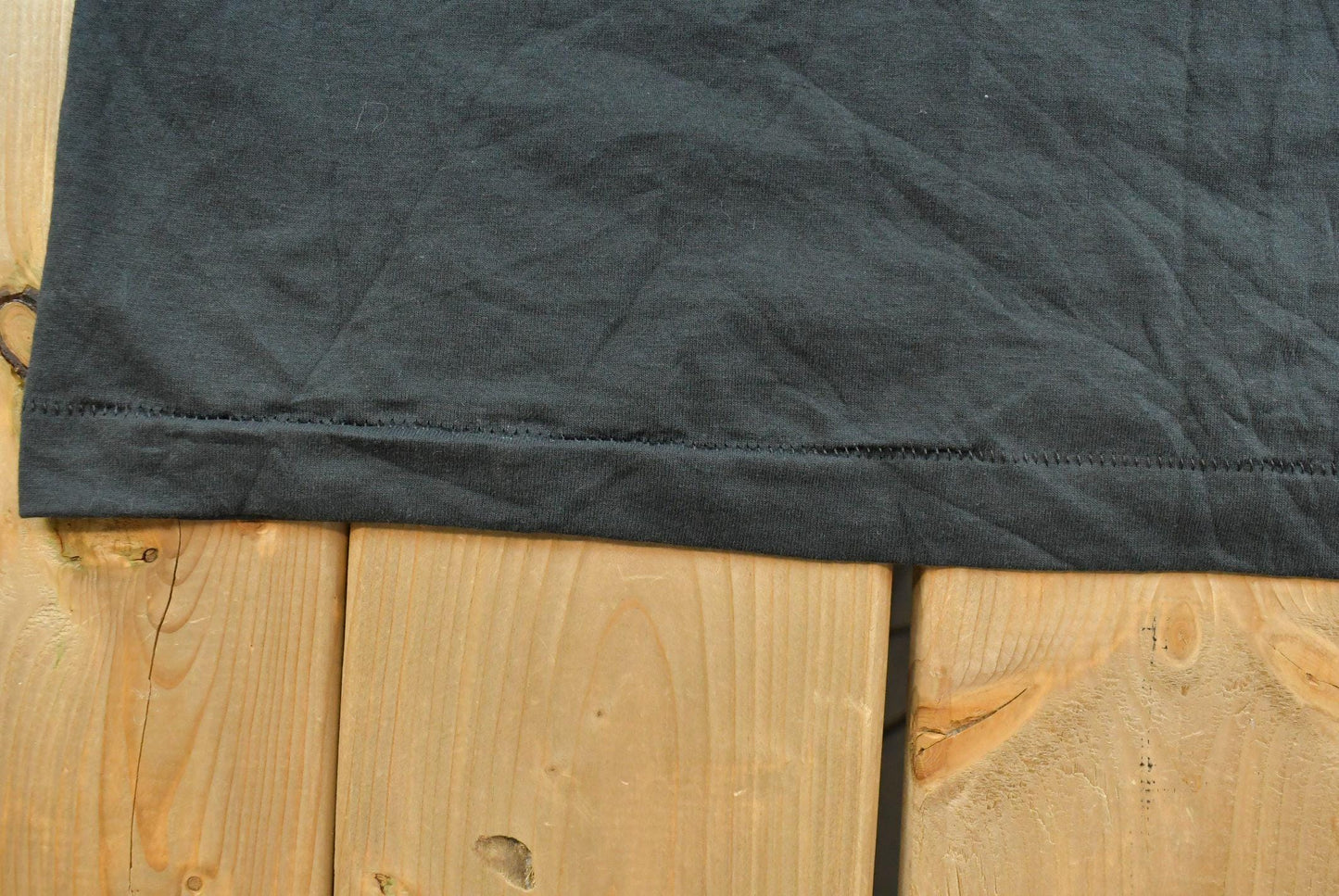 Vintage 1990s Blank Black T-Shirt Men's XL