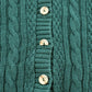 Vintage 1990s Huntington Ridge Cable Knit Cotton Cardigan Sweater Women's M