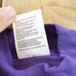Vintage 1990s Deadstock Hanes Her Way Blank Purple Crewneck Sleep Sweatshirt Women's M Long