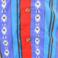 Vintage 1990s Wrangler Western Aztec Striped Pearl Snap Button Up Shirt Men's XS