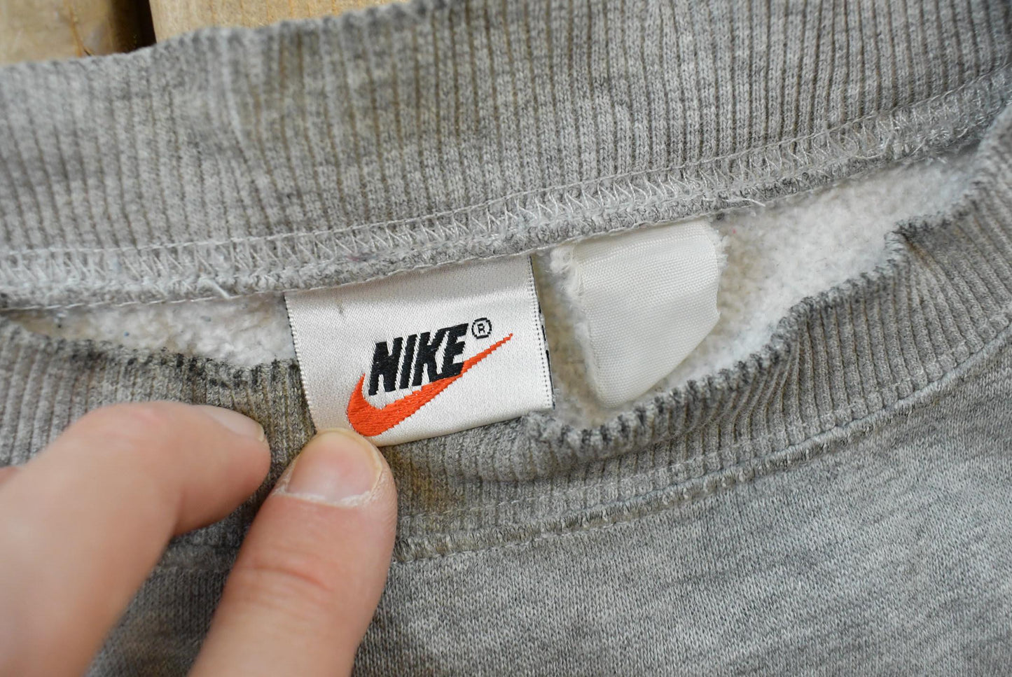 Vintage 1990s Nike Big Swoosh Crewneck Sweatshirt Mens M