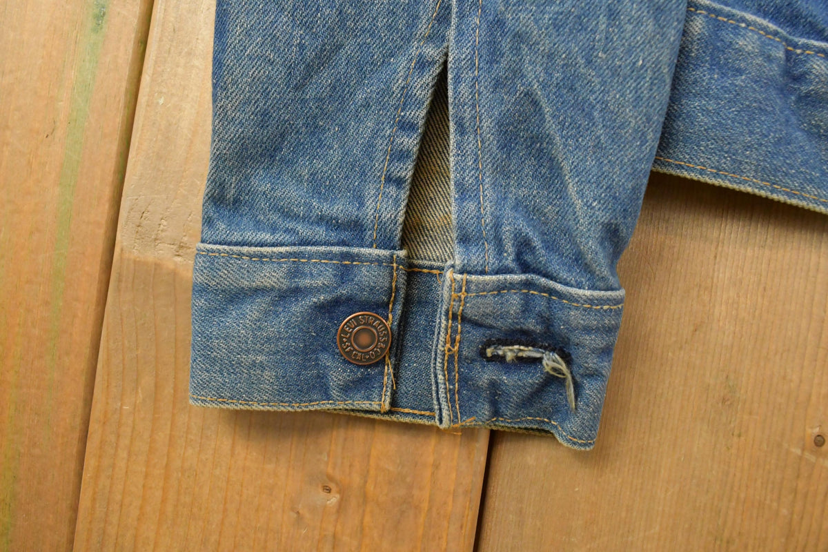 Vintage 1990s Levi's Denim Jean Trucker Jacket Men's S