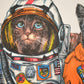 Vintage 1990s Kennedy Space Center Astrocat FAB Souvenir Crewneck Sweatshirt Men's M