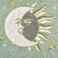 Vintage 1990s Sun Faded Celestial Sun and Moon Face Graphic T-Shirt Men's L