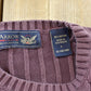 Vintage 1990s Arrow Cable Knit Cotton Sweater Men's M
