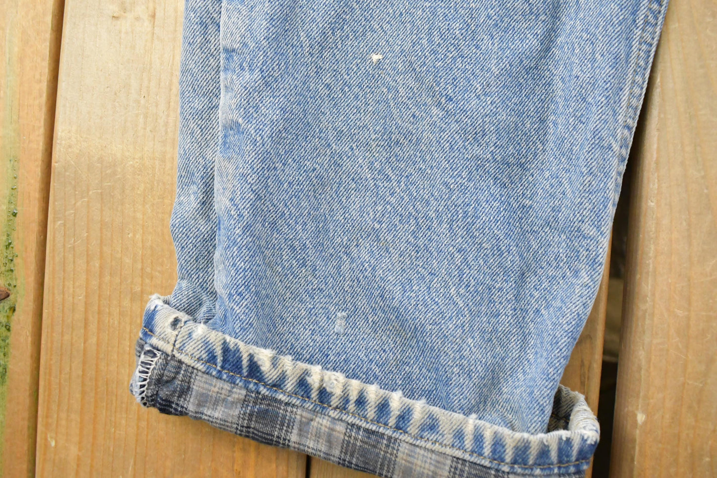 Vintage 2000s Carhartt Flannel Lined Denim Work Jeans Men's 33 x 29
