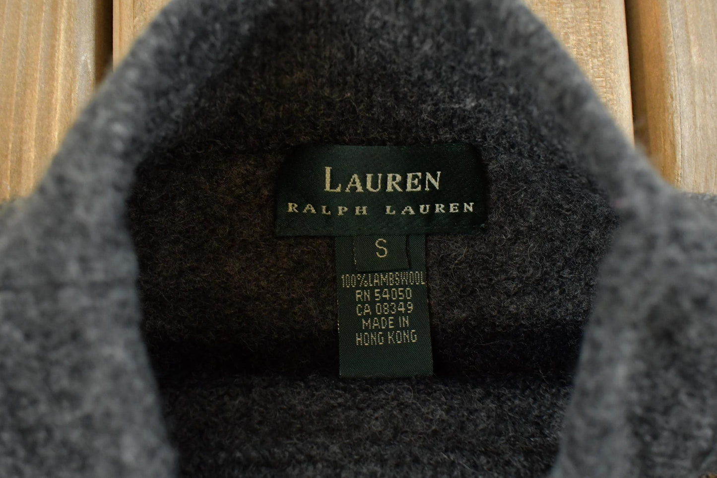 Vintage 2000s Lauren Ralph Lauren Wool Striped Knit Mock Neck Sweater Women's S