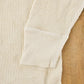 Vintage 1970s J.E. Morgan All Natural Thermal Waffle Knit Long Sleeve Shirt Men's M