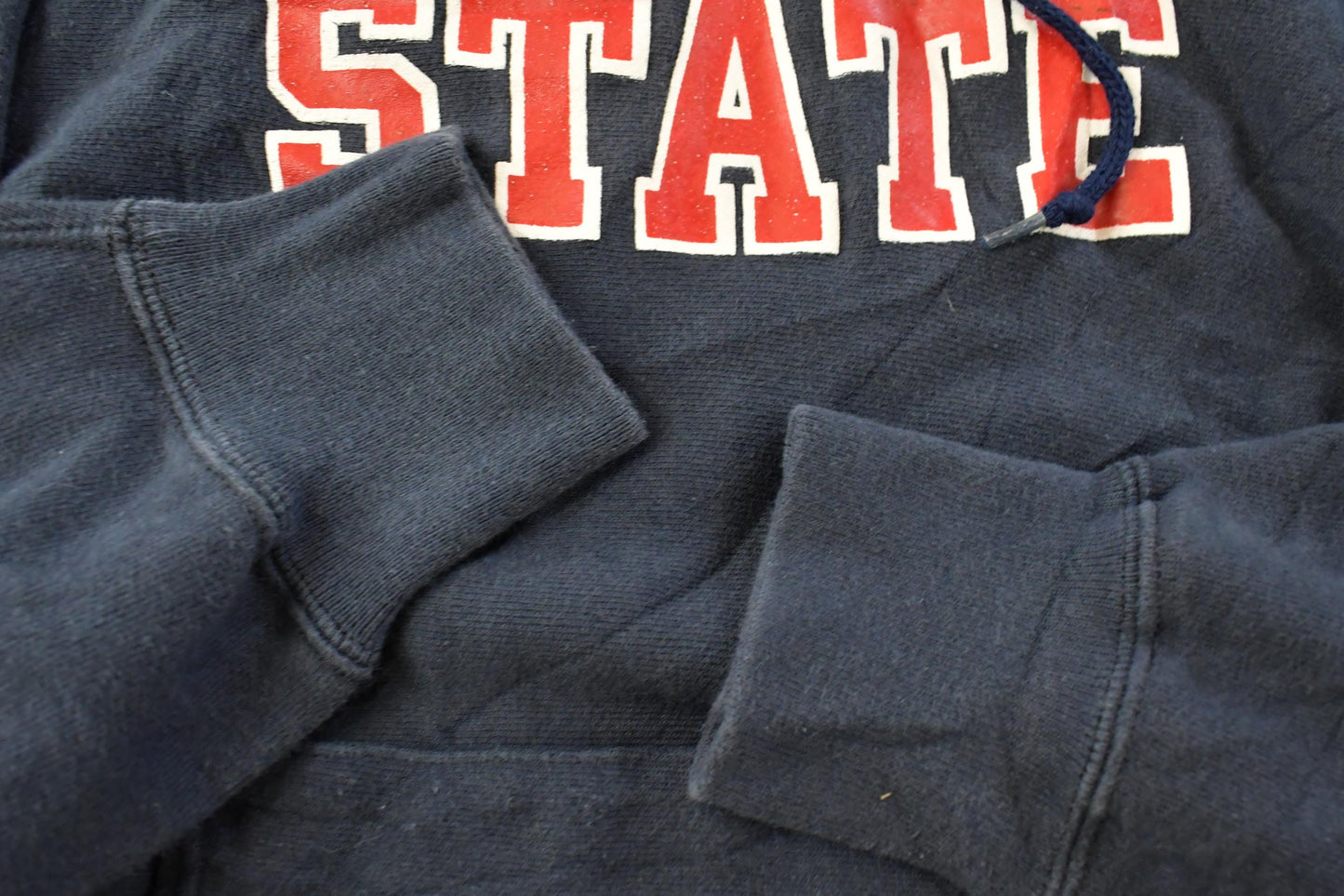 Vintage 1990s Georgia State University Sand-Knit Hoodie Sweatshirt Men's L