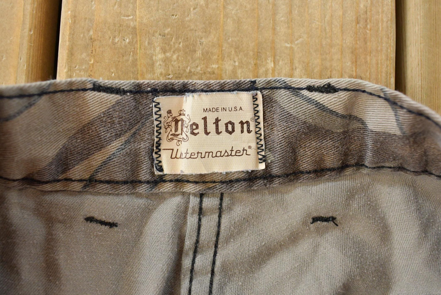 Vintage 1980s Melton Wintermaster Outdoors Tree Camo Cargo Hunting Pants Men's Small
