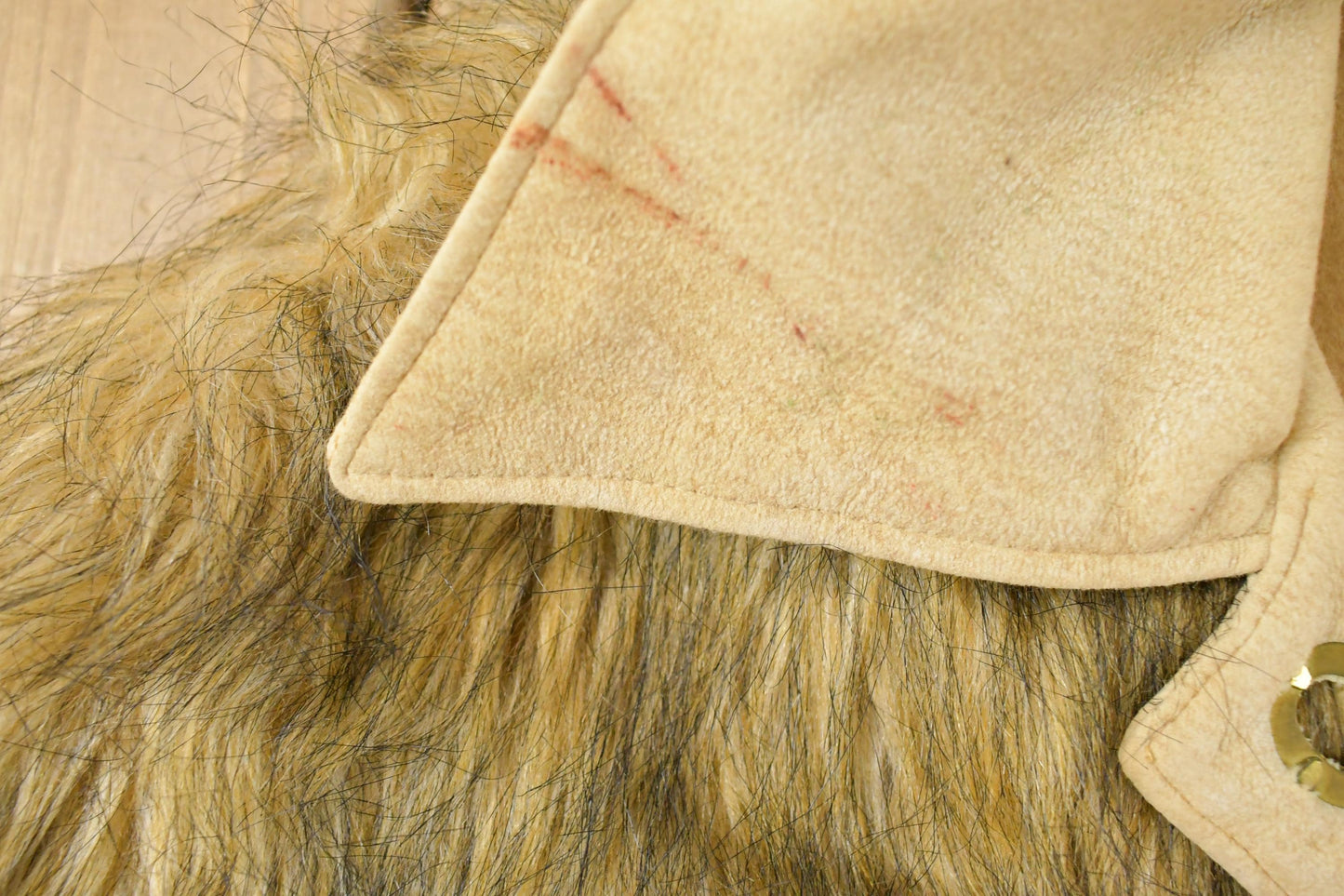 Vintage 1970s 77 Originals Wool Shaggy Fur Jacket Coat Women's S