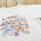 Vintage 1990s Los Angeles A-Z Sight Seeing Souvenir T-Shirt Men's L