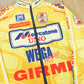 Vintage 1997 Santini Mercatone Long Sleeve Full Zip Cycling Jersey Men's L