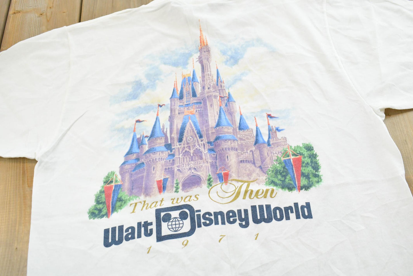 Vintage 1997 Disney World Now and Then 25th Anniversary T-Shirt Men's Medium
