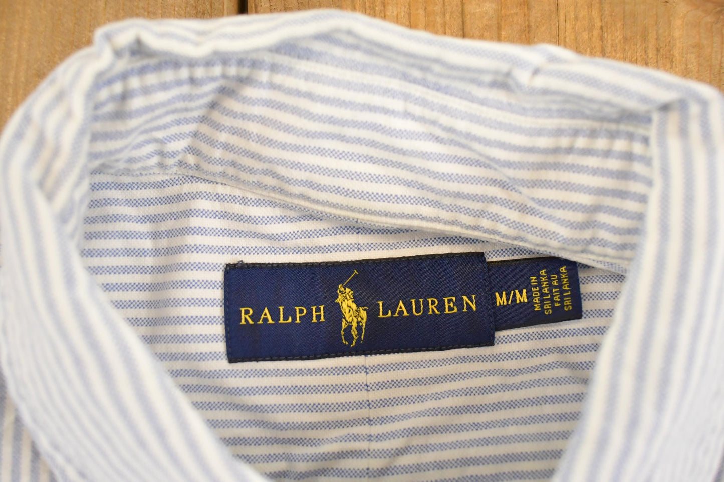 Vintage 1990s Polo Ralph Lauren Striped Button Up Shirt Men's M