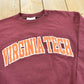 Vintage 2000s Virginia Tech Champion Crewneck Sweatshirt Men's S