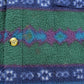 Vintage 1990s Santana Aztec Fleece Button Up Shirt Men's L