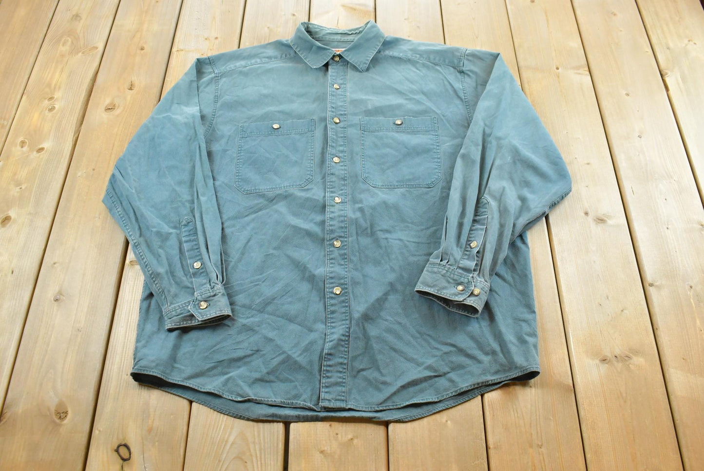 Vintage 1990s Banana Republic Button Up Shirt Men's XL / Basic Layering / Essentials / 90s Streetwear