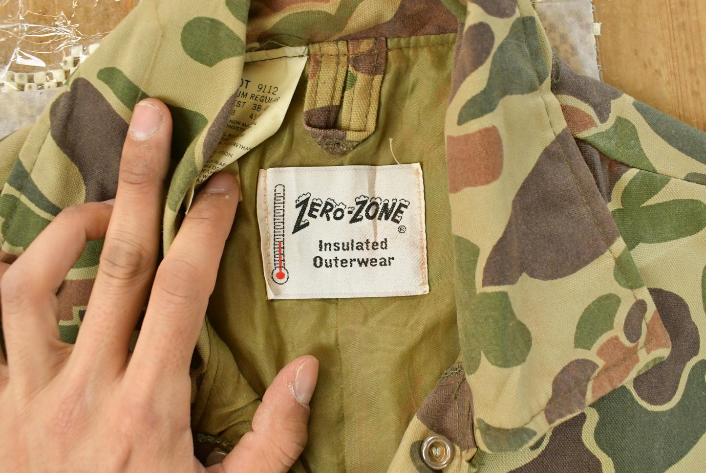 Vintage 1980s Zero-Zone Duck Camo Coveralls Men's Medium