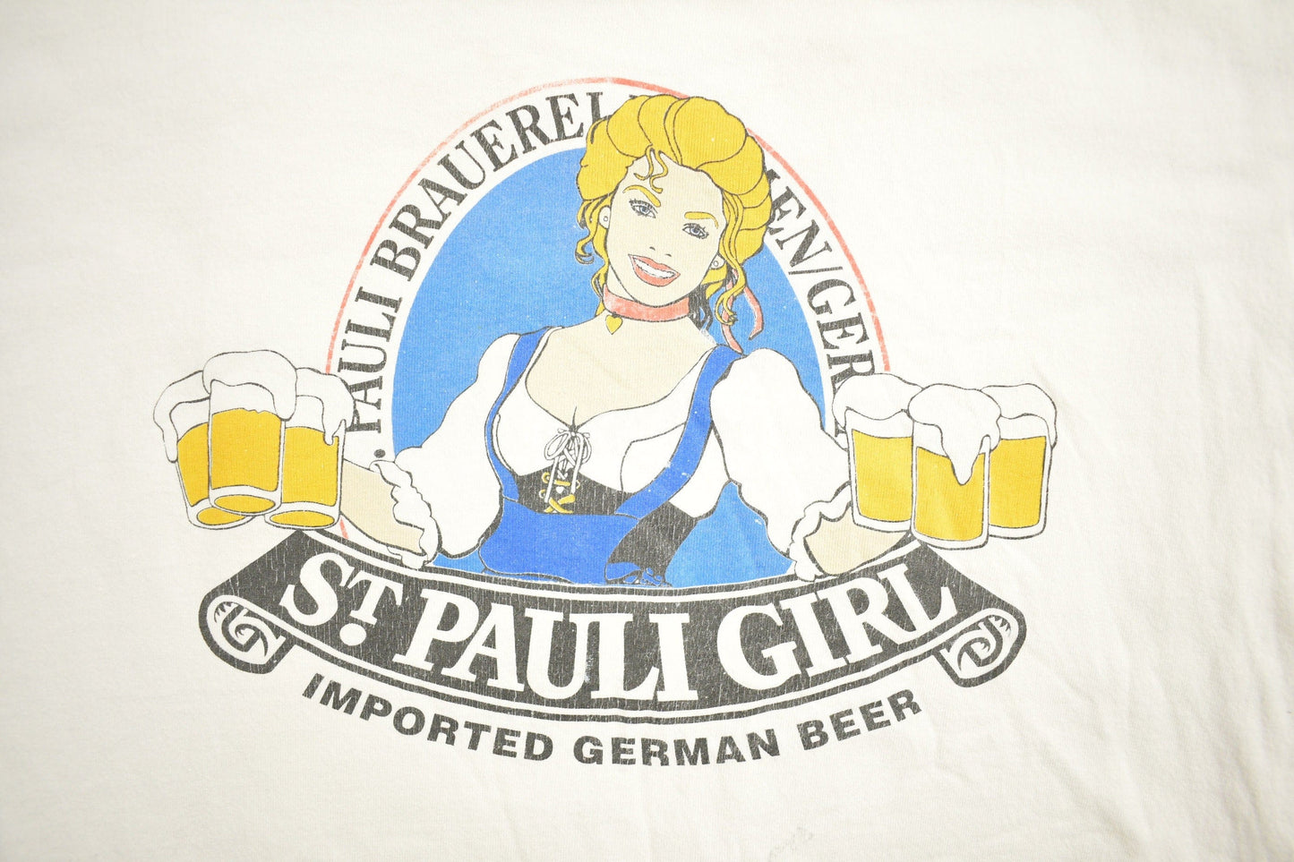 Vintage 1990s St Pauli German Beer Graphic T-Shirt Men's XL