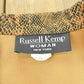 Vintage 1990s Russel Kemp Faux Snakeskin Pattern Blazer Jacket Women's 2XL