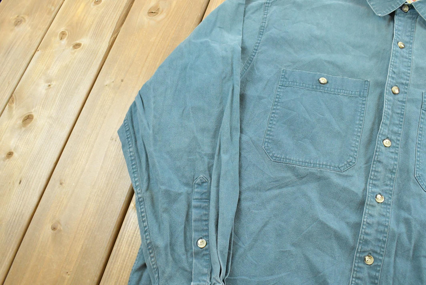 Vintage 1990s Banana Republic Button Up Shirt Men's XL / Basic Layering / Essentials / 90s Streetwear