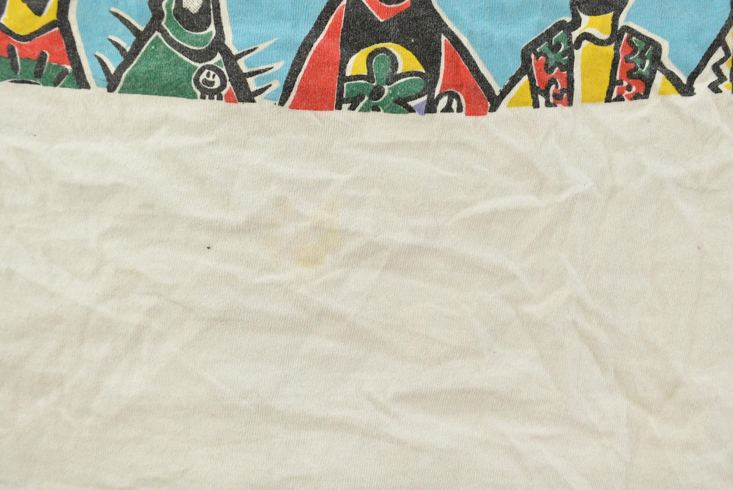 Vintage 1990's Basquiat Style Pop Art T-Shirt Men's XL