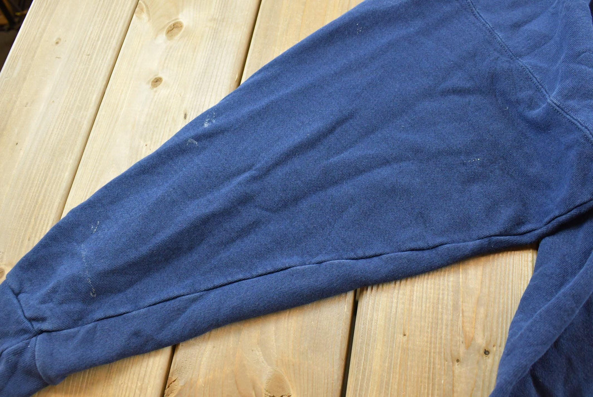 Vintage 1990s Tultex Blank Blue Crewneck Sweatshirt Men's XL