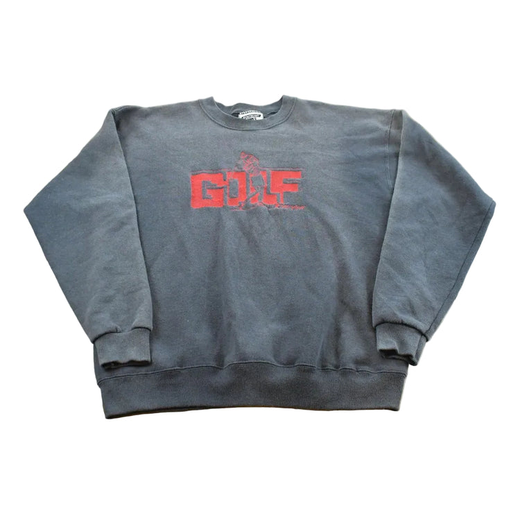 Vintage 1990s Lee Heavyweight Embroidered Golf Crewneck Sweatshirt Men's L