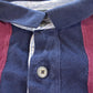 Vintage 1990s Structure Striped Rugby Polo Shirt Men's L
