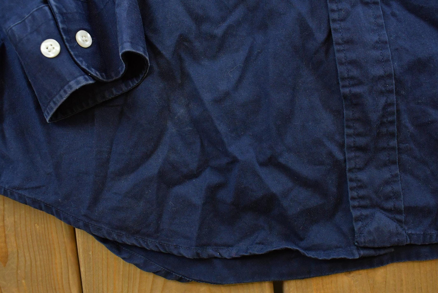 Vintage 1990s Ralph Lauren Marlowe Blue Button Down Shirt Men's XL