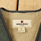 Vintage 1990s Woolrich Wool Full Zip Sherpa Lined Vest Jacket Men's Medium