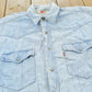 Vintage 1990s Faded Levis Red Tab Denim Button Up Shirt Men's L