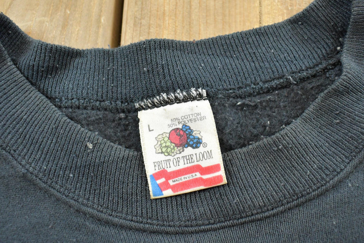 Vintage 1980s Fishing Raglan Souvenir Crewneck Sweatshirt Men's M