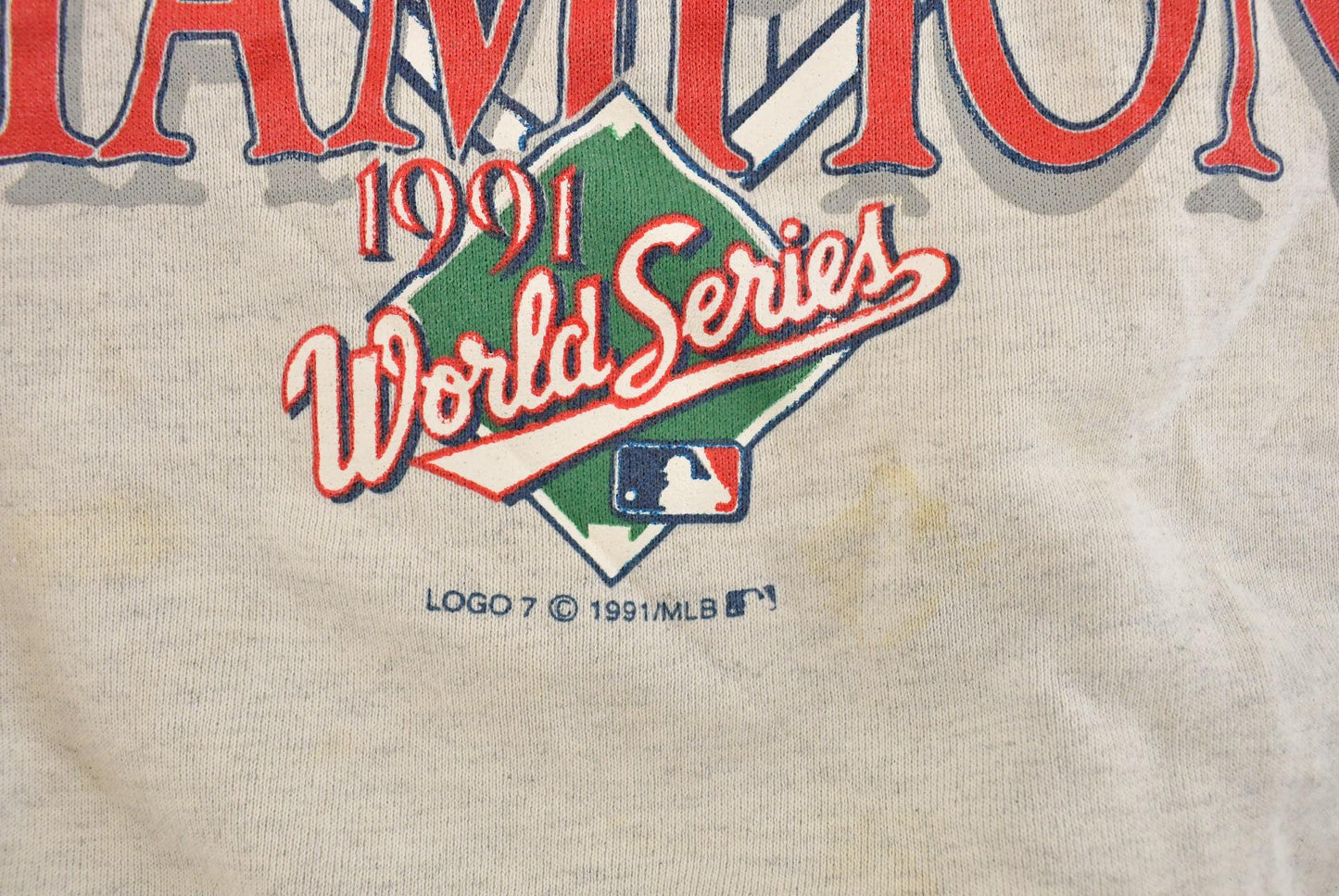 Vintage 1991 Minnesota Twins MLB World Series Champions Crewneck Sweatshirt Men's Large