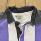 Vintage 1990s St Johns Bay Striped Rugby Polo Shirt Men's XL