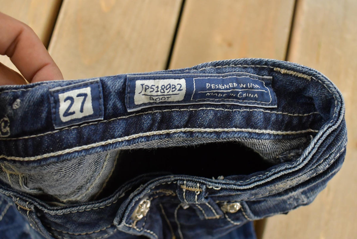 Vintage Y2K Miss Me Bedazzled Low Rise Jeans Women's 27 x 33